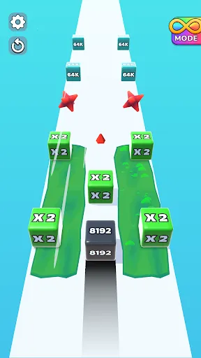 Gameplay screenshot 2 from Jelly Run 2048 - Casual game