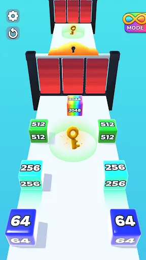 Gameplay screenshot 3 from Jelly Run 2048 - Casual game